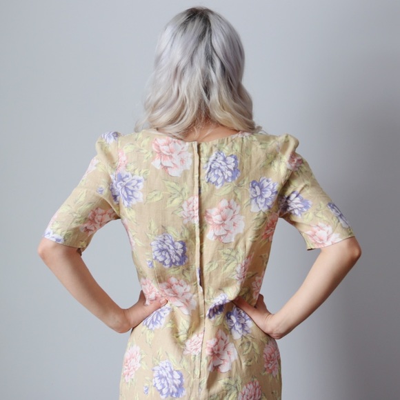 Vintage linen shift dress - Picture 5 of 8